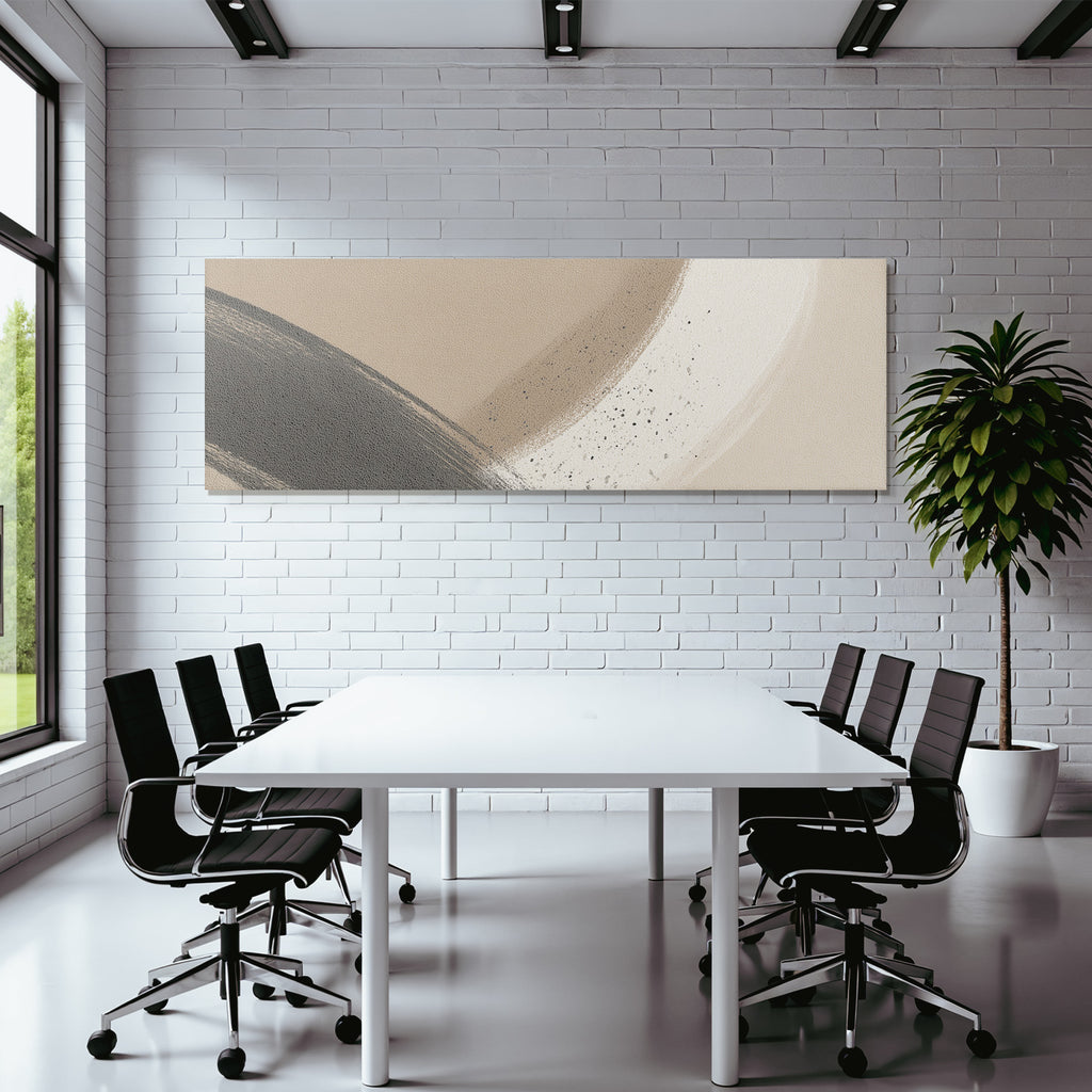 Abstraktes Design Erdige Toene Texturen Modern Aesthik Weiche Formen