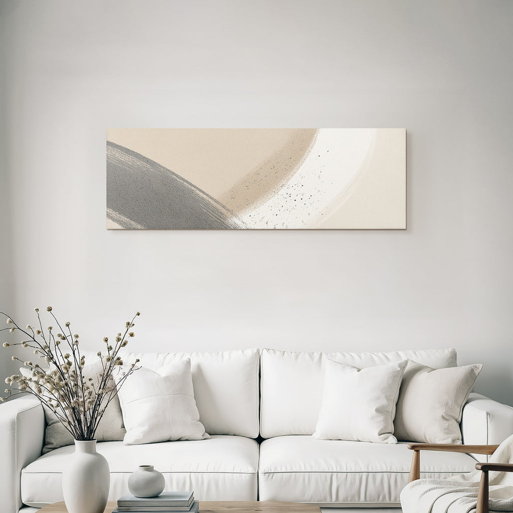 Abstraktes Design Erdige Toene Texturen Modern Aesthik Weiche Formen