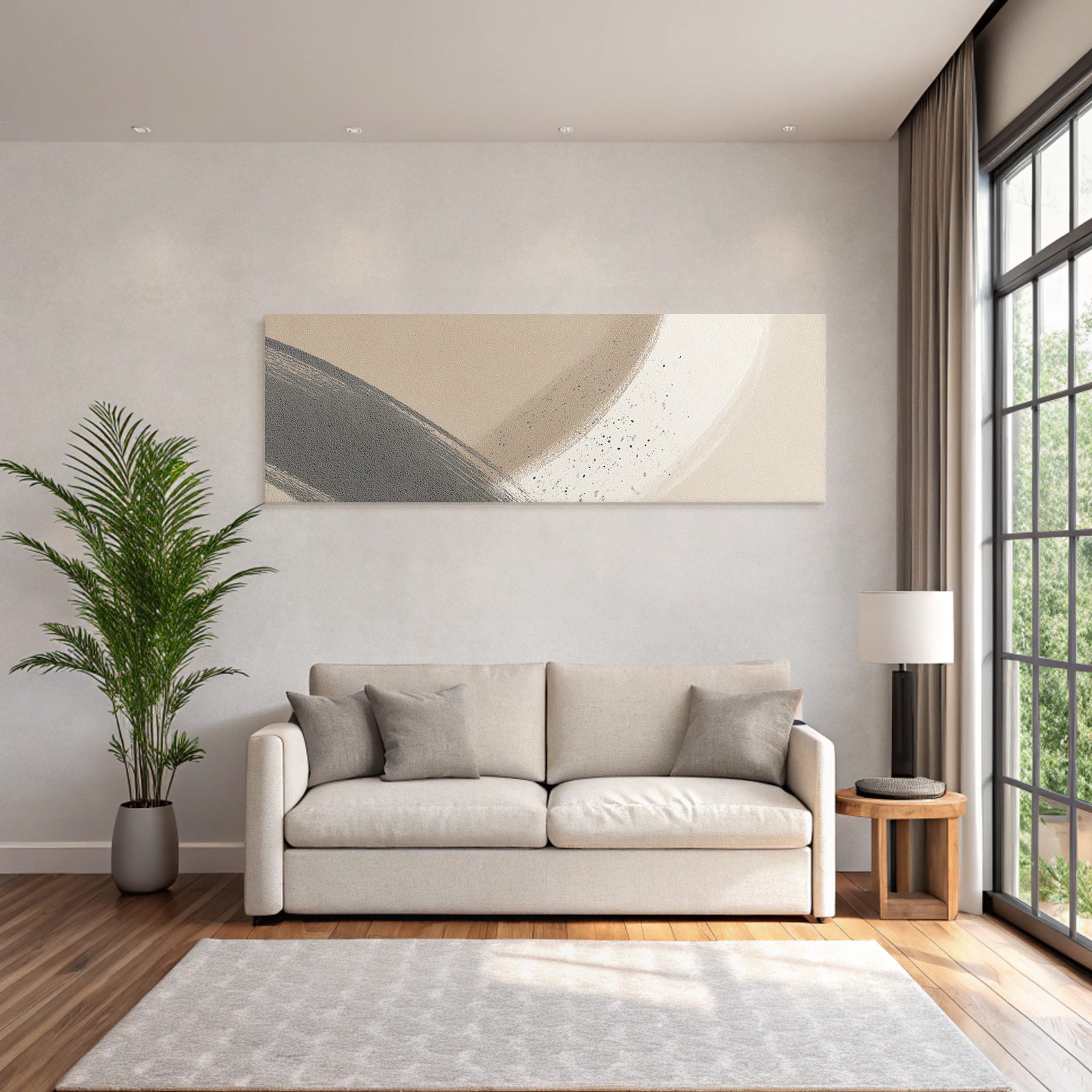 Abstract Design Earthy Tones Textures Modern Aesthetics Soft Shapes