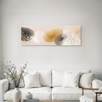 Abstract Design Earth Tones With Branches And Dots
