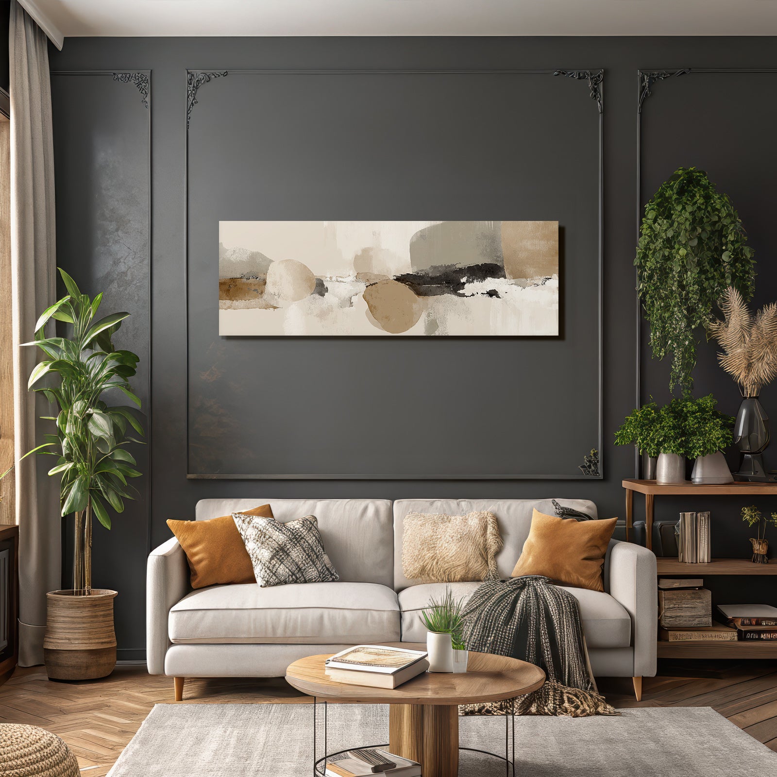 Abstract design earth tone