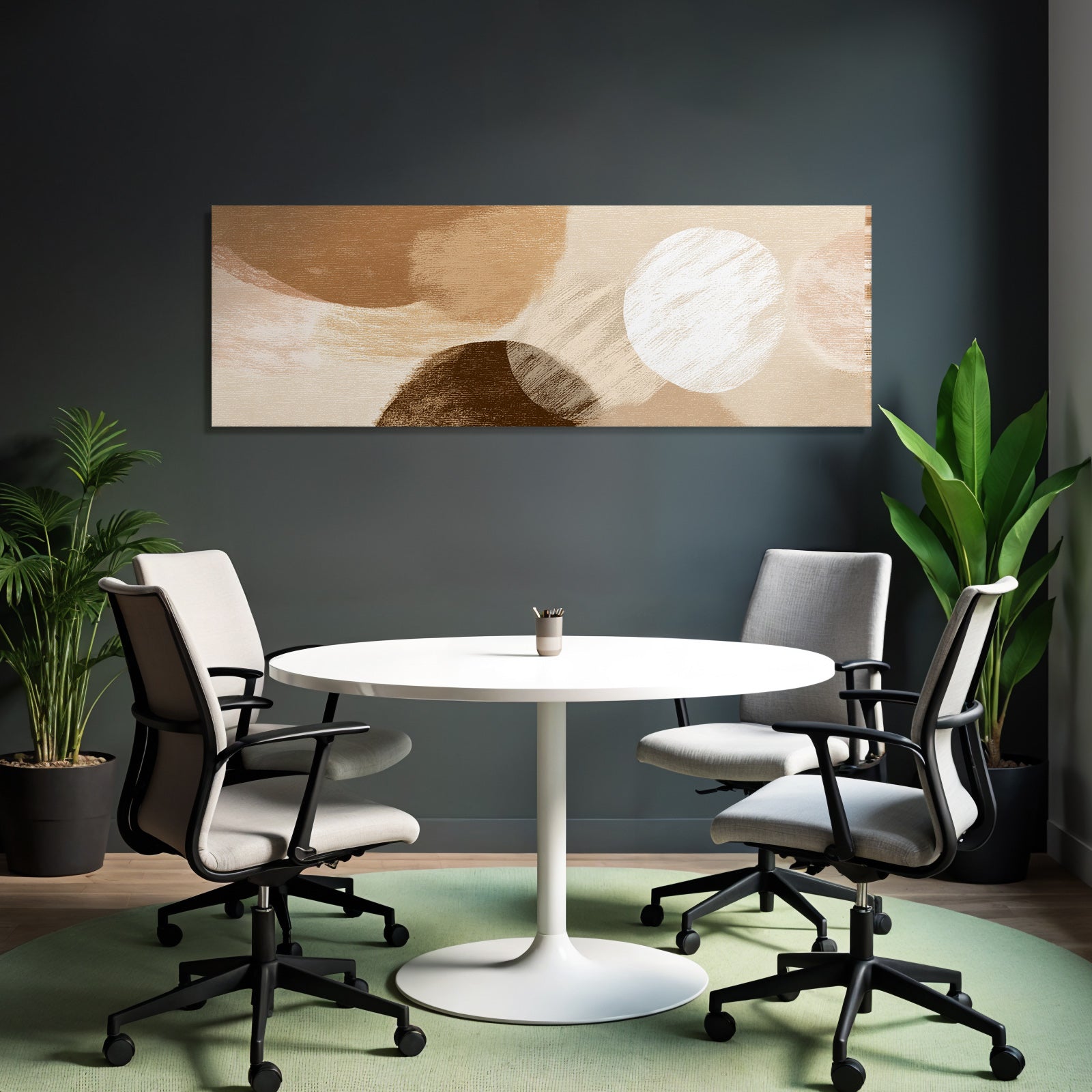 Abstract Design Textured In Earth Tones