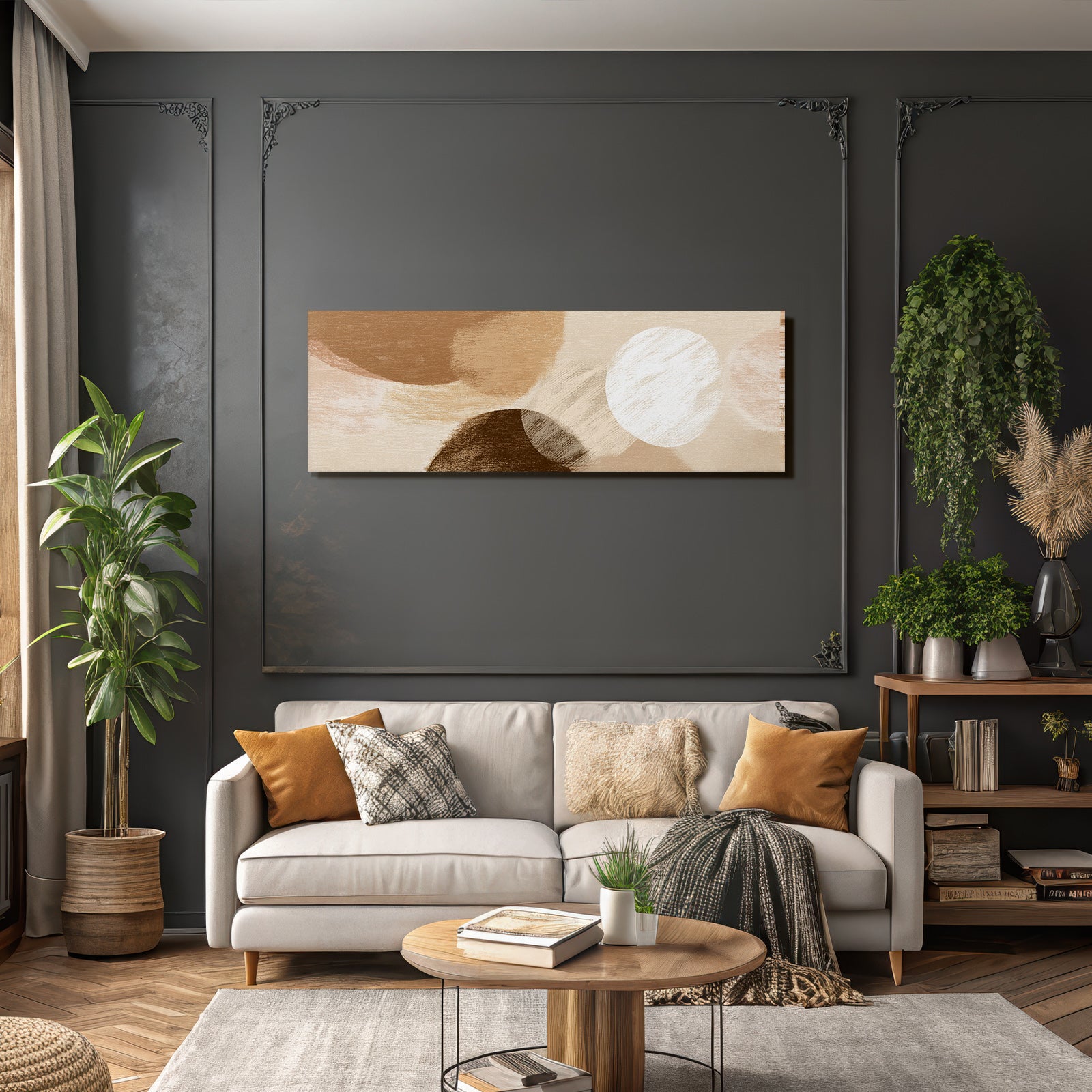 Abstract Design Textured In Earth Tones