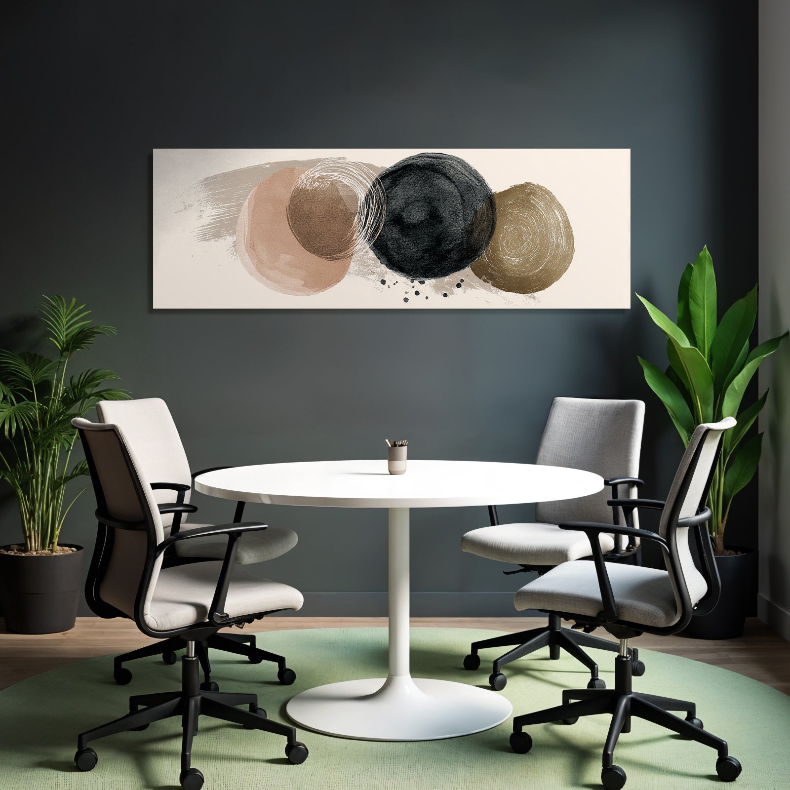 Abstract design circle shapes colors textures light background