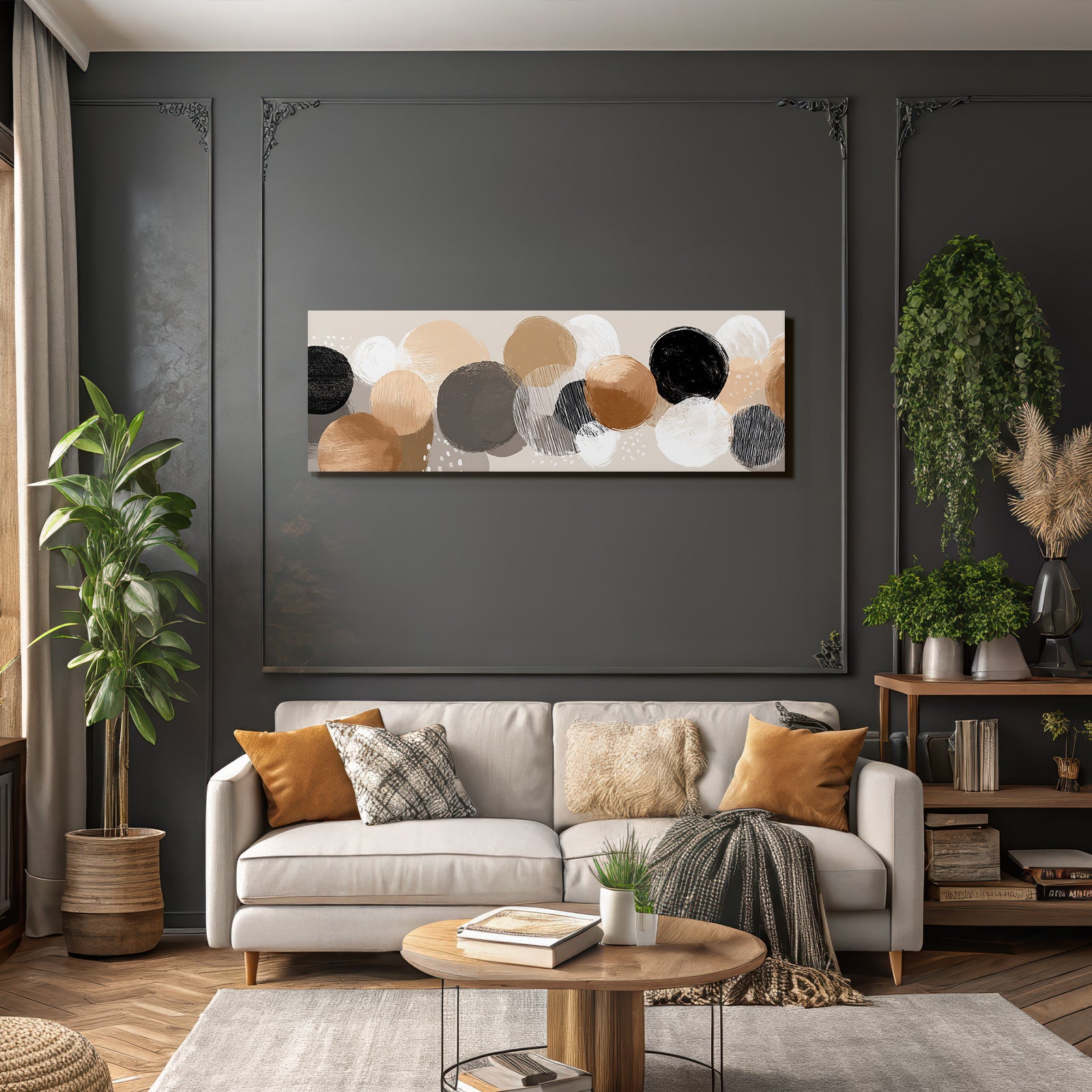 Abstract Design With Colored Circles