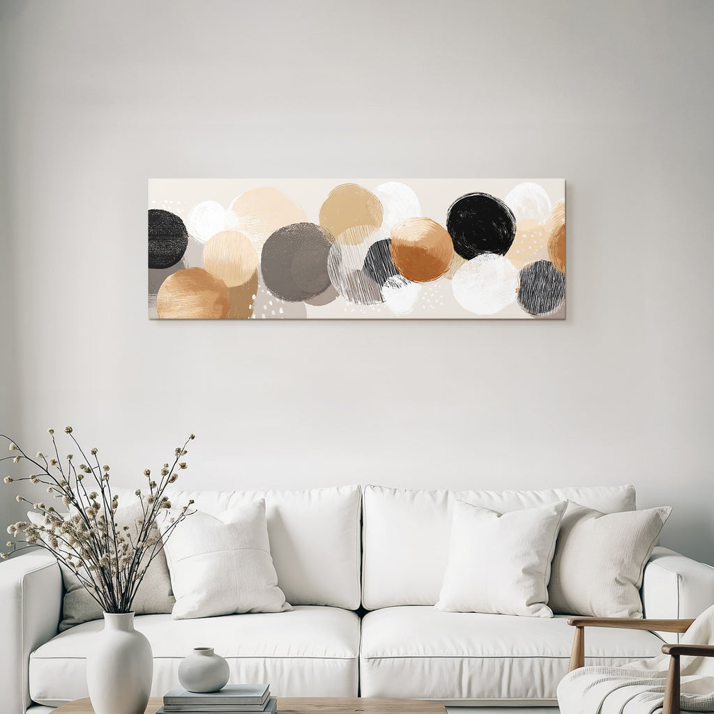 Abstraktes Design Mit Farbigen Kreisen