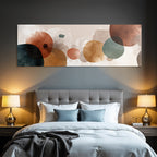 Abstraktes Design Mit Formen Und Farben Erdtuene Kreise Ovalen