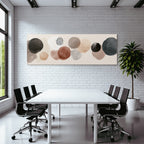 Abstract design with circles, colors, textures, light, background