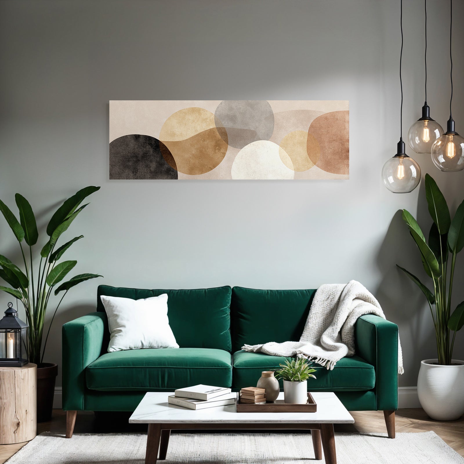 Abstract design Overlapping shapes Warm neutral tones
