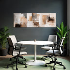 Abstraktes Kunst Werk Weiche Farben