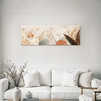 Artistic Flower And Plant Illustration Soft Earthy Tones Aspect Ratio