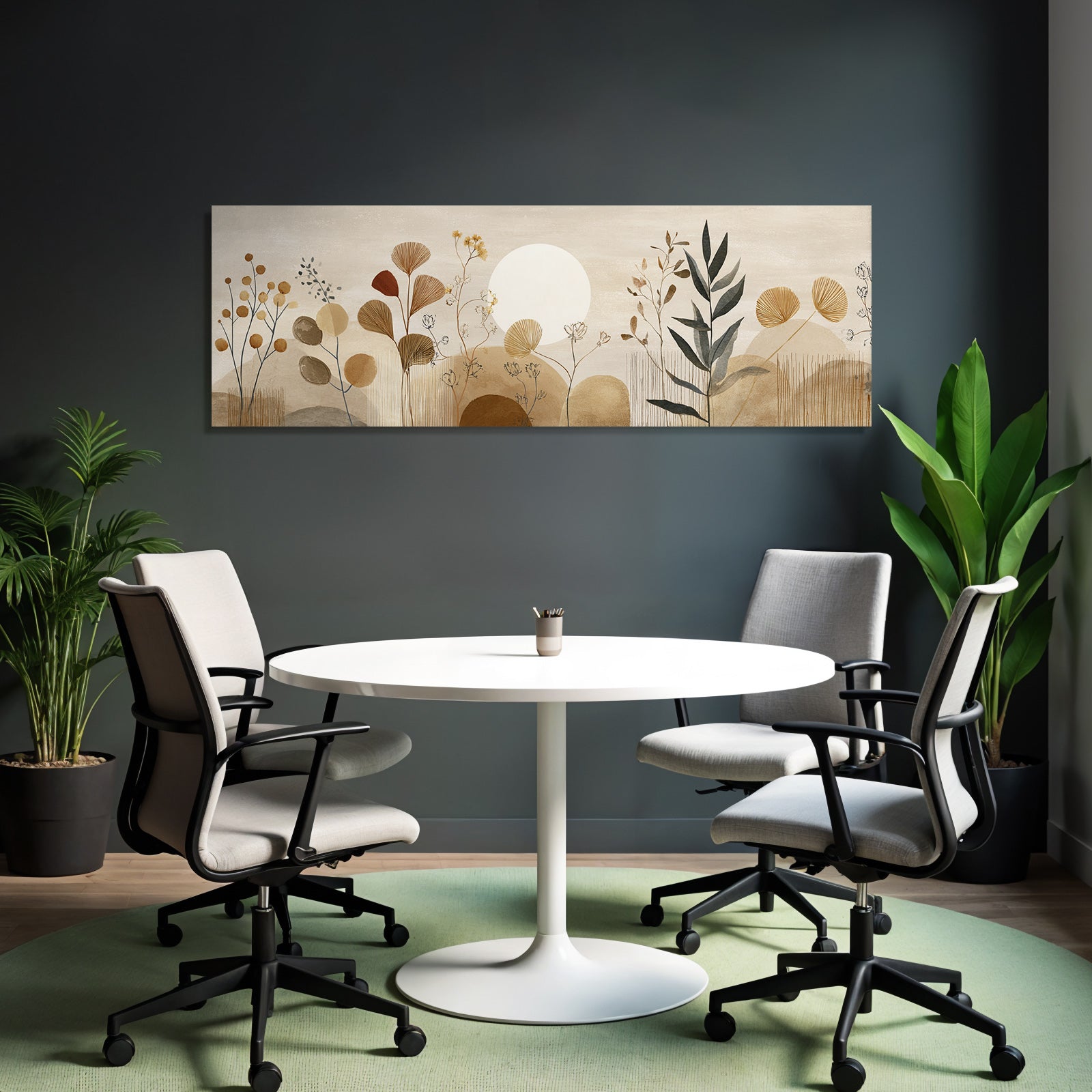 Artistic Plants And Sun Soft Colors Tranquil Atmosphere Aspect Ratio