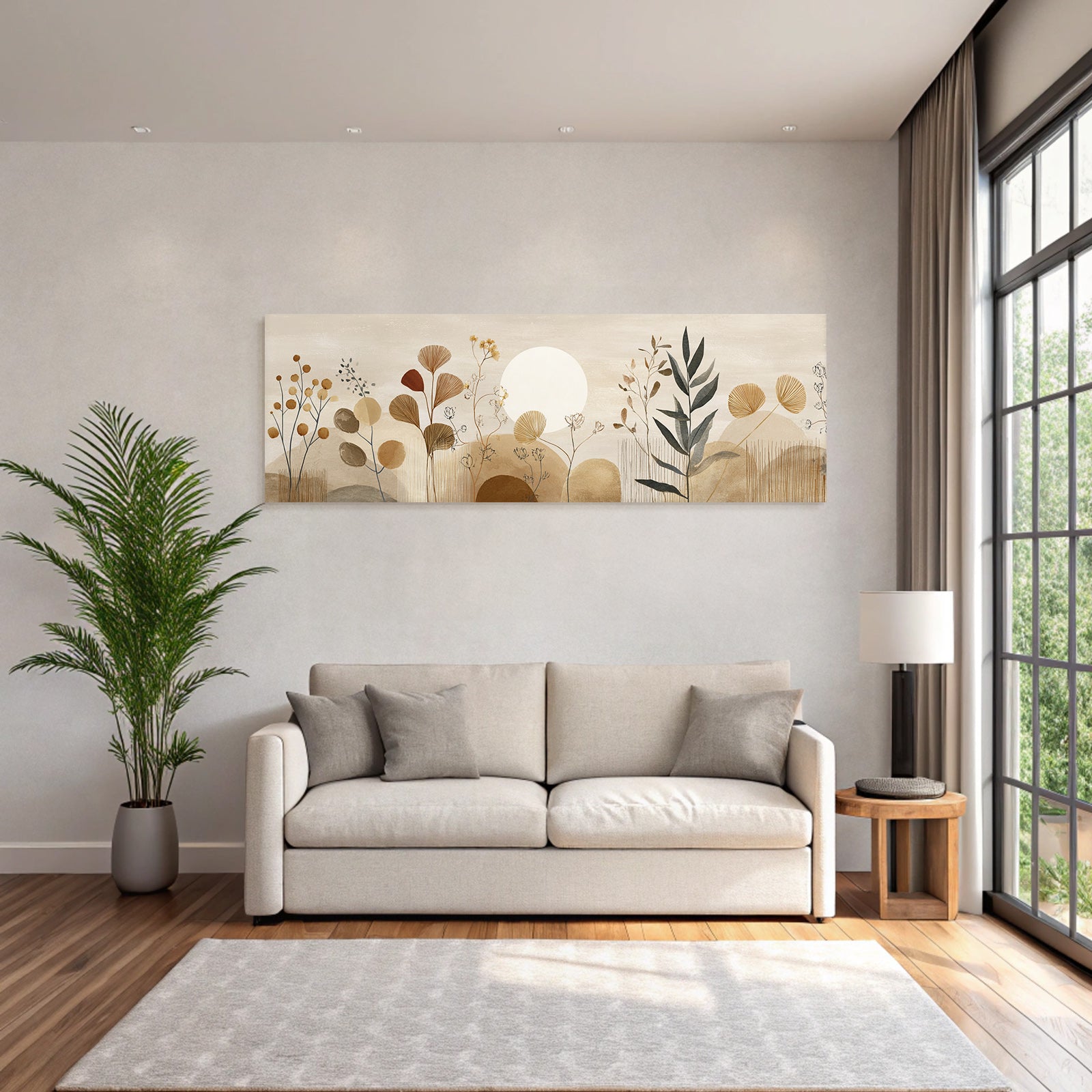Artistic Plants And Sun Soft Colors Tranquil Atmosphere Aspect Ratio