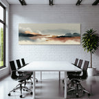 Digitale Landschaft Illustation Clouds Mountains Water