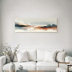 Digitale Landschaft Illustation Clouds Mountains Water