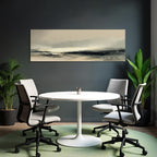 Neblige Landschaft Digital Gemalt Horizon Sanftes Farbenblenden