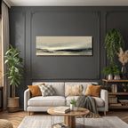 Neblige Landschaft Digital Gemalt Horizon Sanftes Farbenblenden