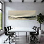 Neblige Landschaft Digital Gemalt Horizon Sanftes Farbenblenden