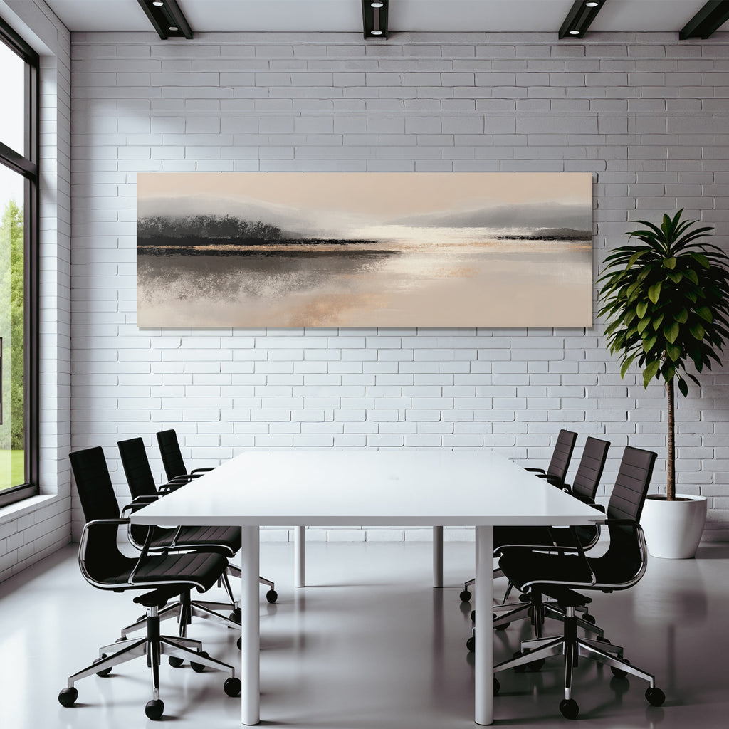 Ruhige Landschaft Bei Sonnenaufgang Oder Sonnenuntergang Ueber Wasser Aspect Ratio