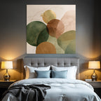 Abstract Circles Earthy Tones Design