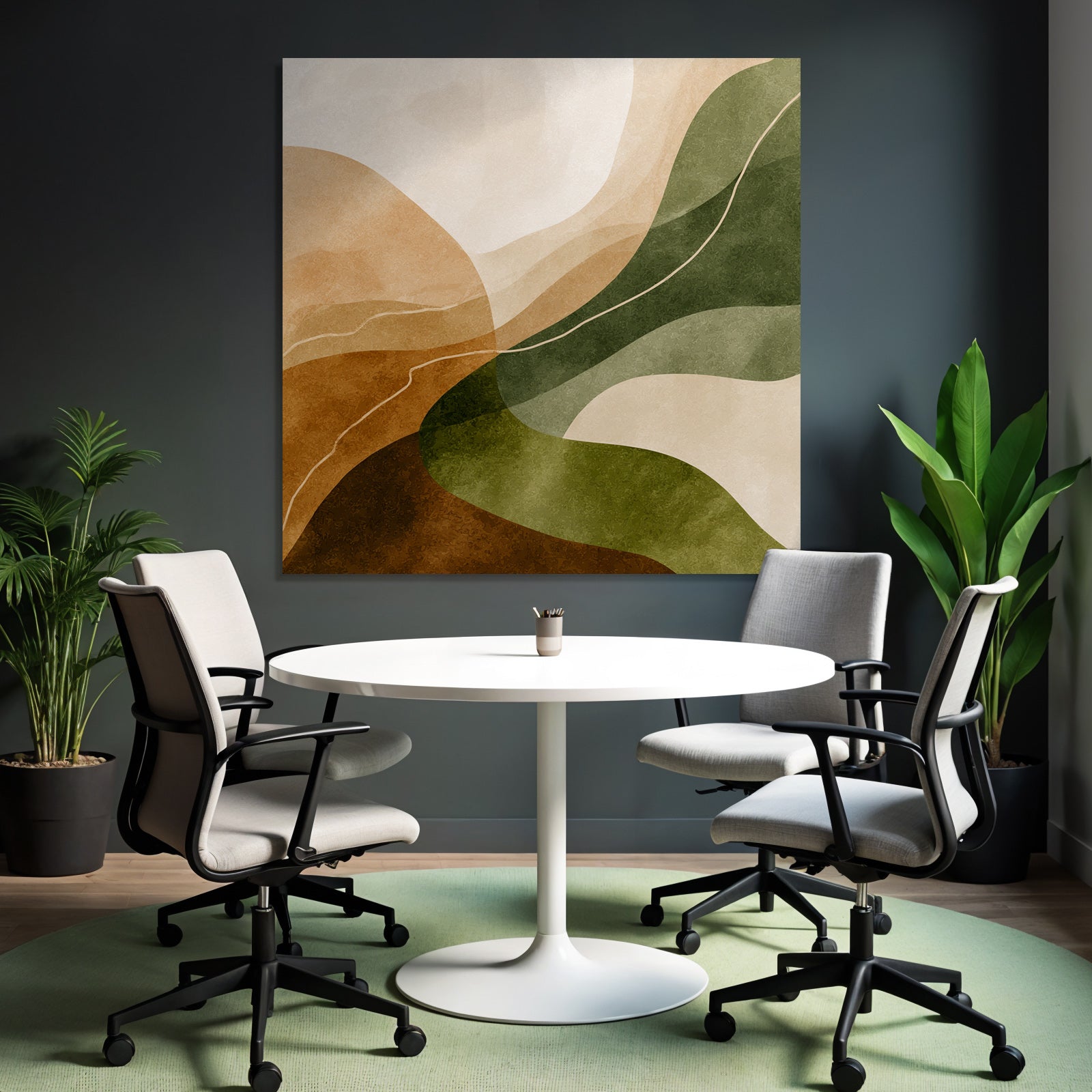 Abstract Design Earthy Colors Natural Landscape