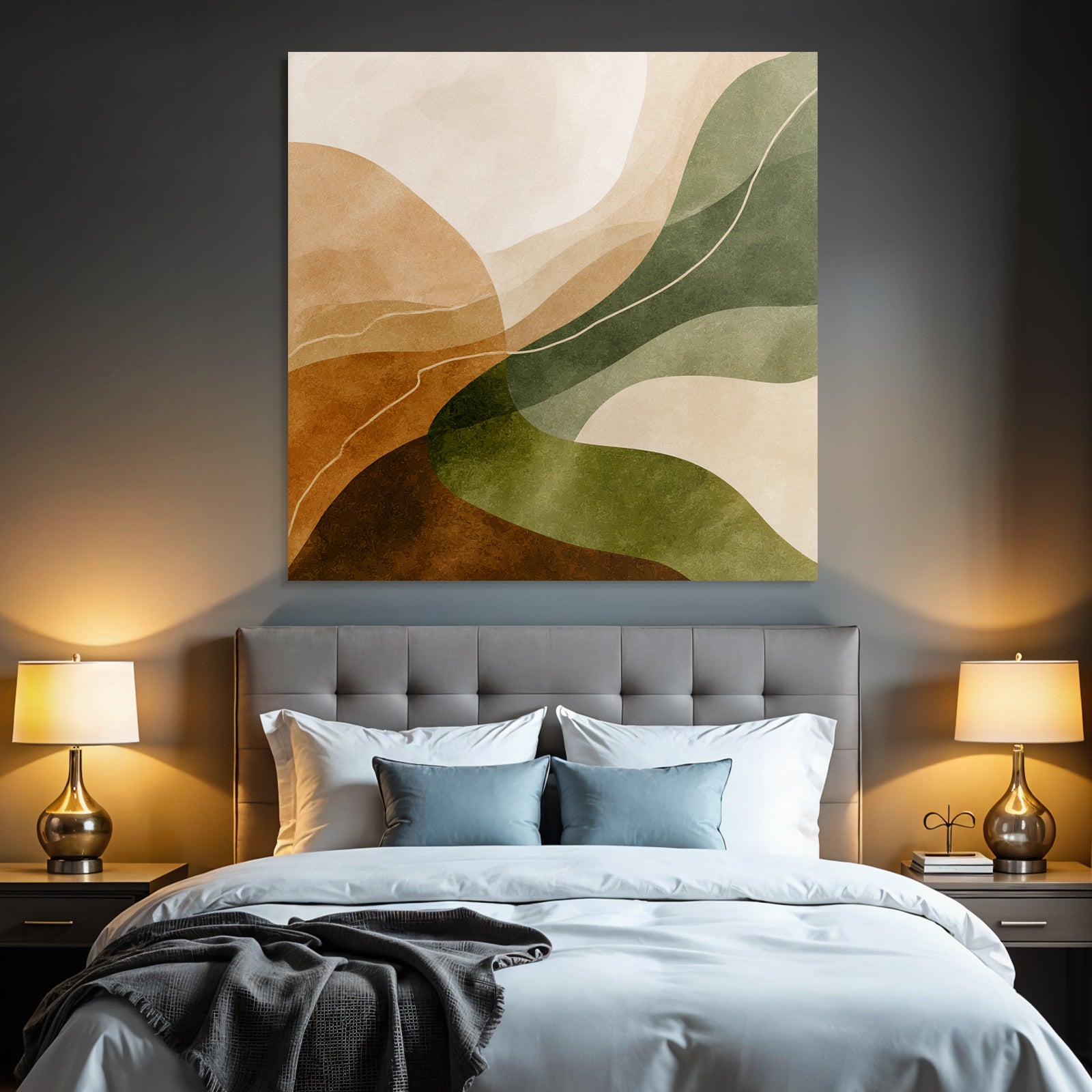 Abstract Design Earthy Colors Natural Landscape