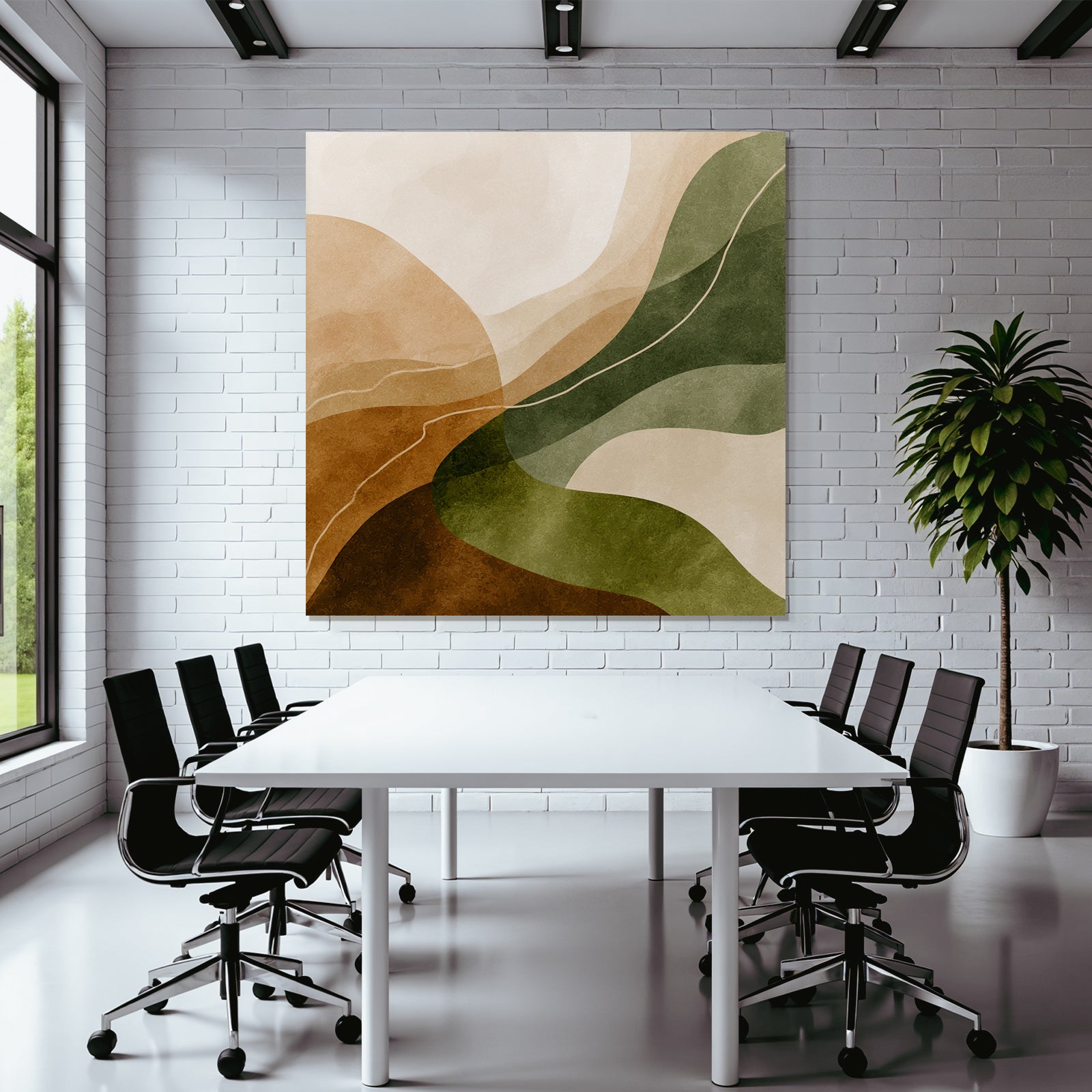 Abstract Design Earthy Colors Natural Landscape