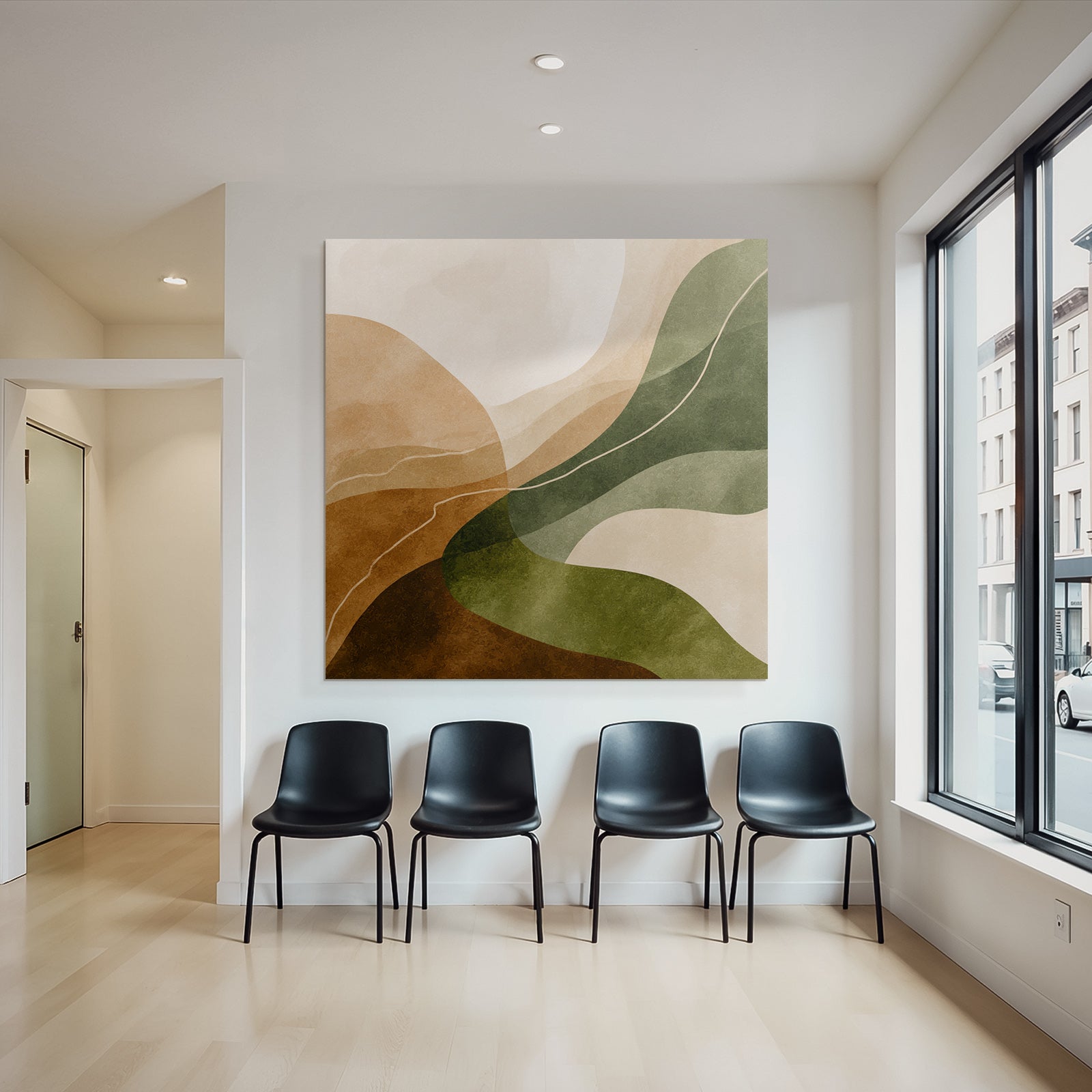 Abstract Design Earthy Colors Natural Landscape