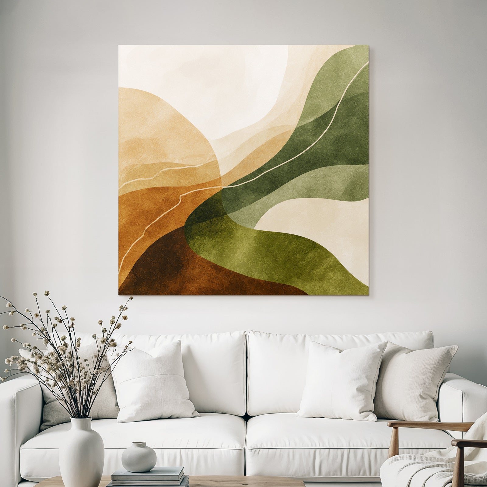Abstract Design Earthy Colors Natural Landscape