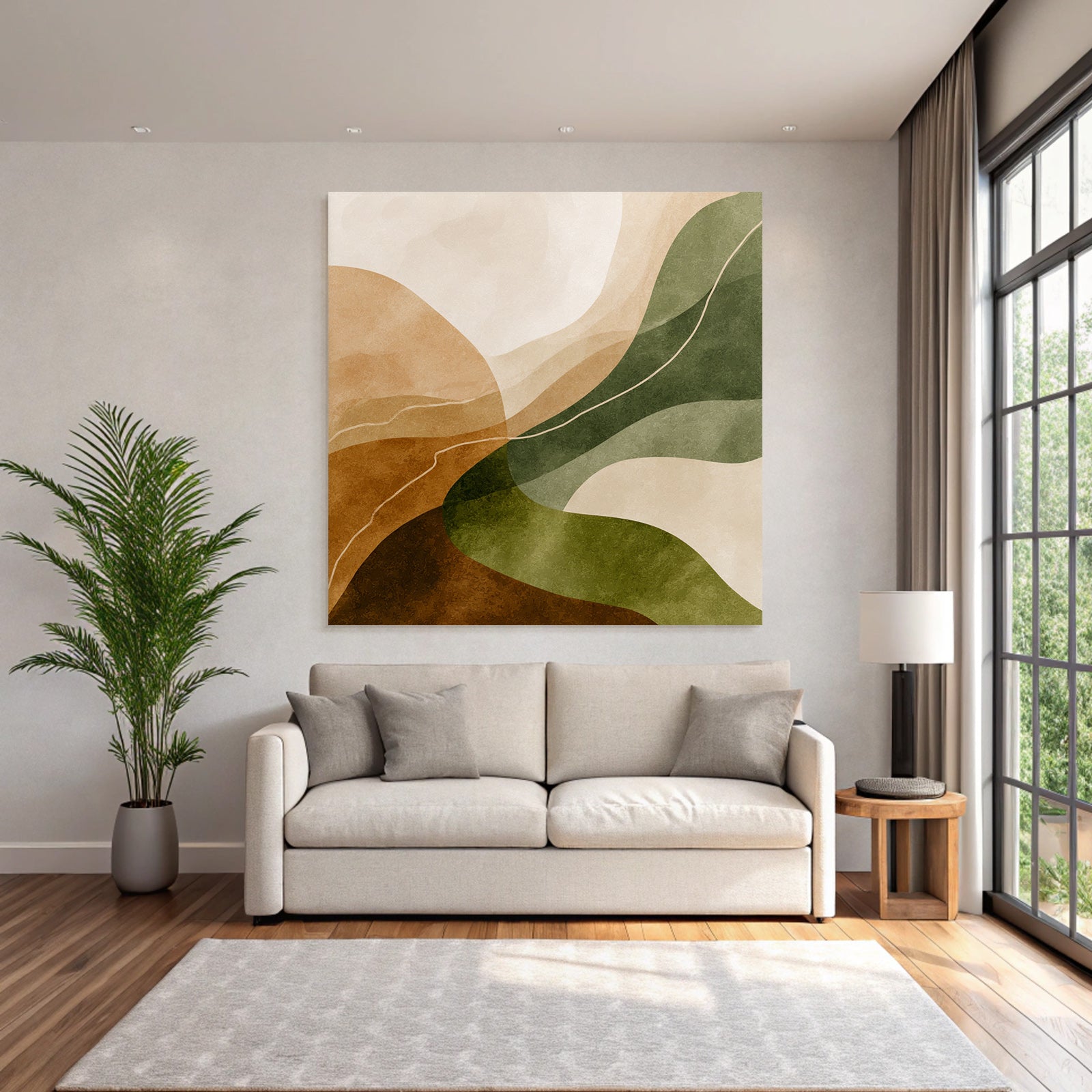 Abstract Design Earthy Colors Natural Landscape