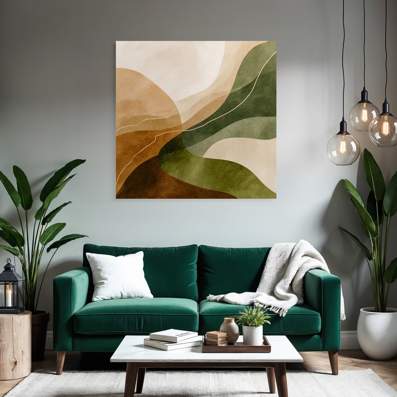 Abstract Design Earthy Colors Natural Landscape