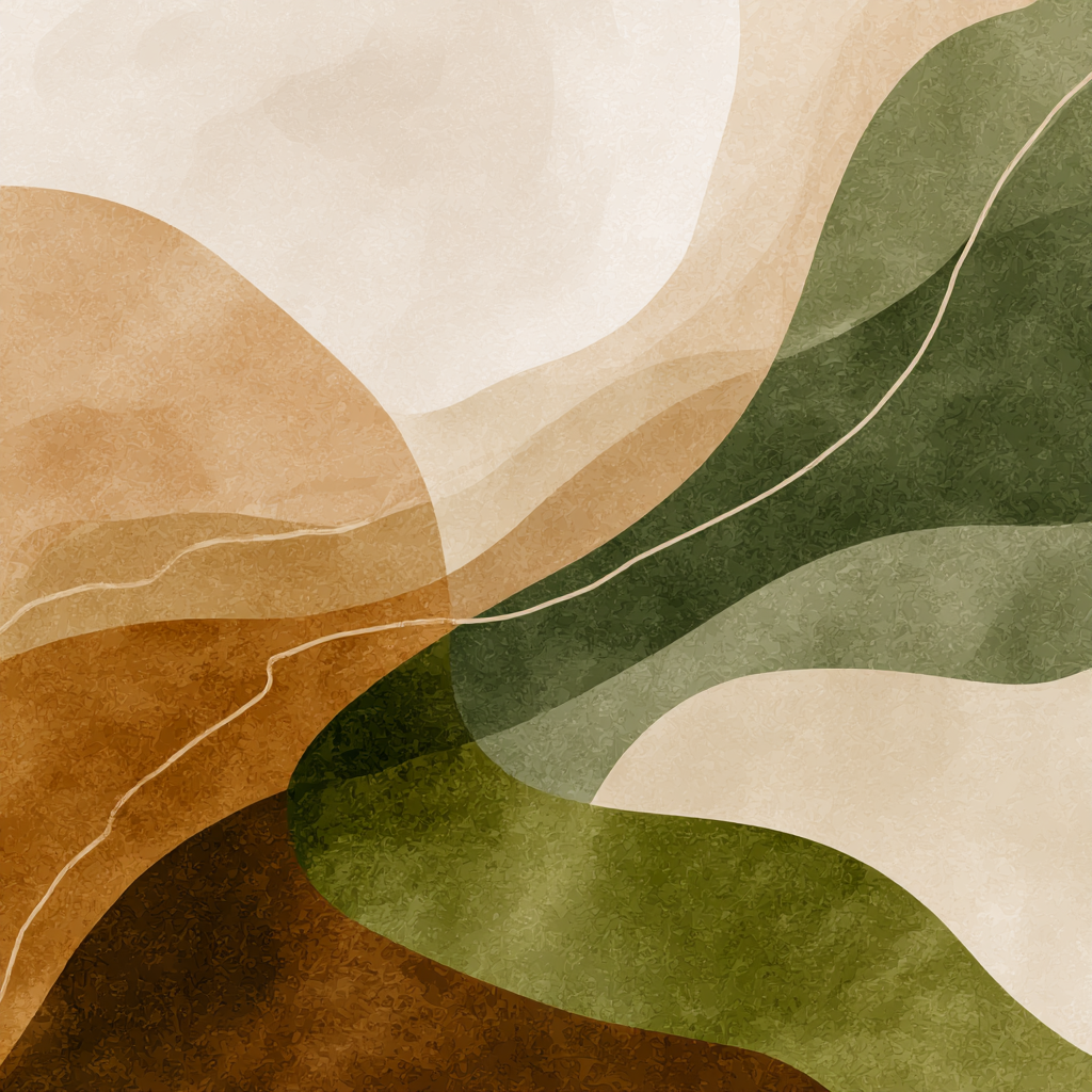 Abstract Design Earthy Colors Natural Landscape | Japandi | Einrichtungsstile
