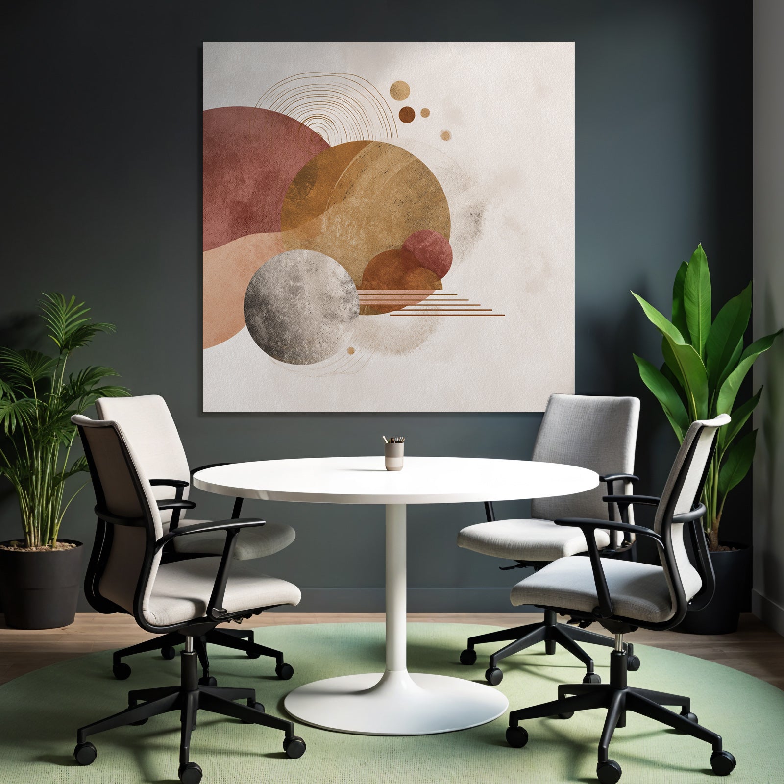 Abstract Design Shapes Muted Color Palette