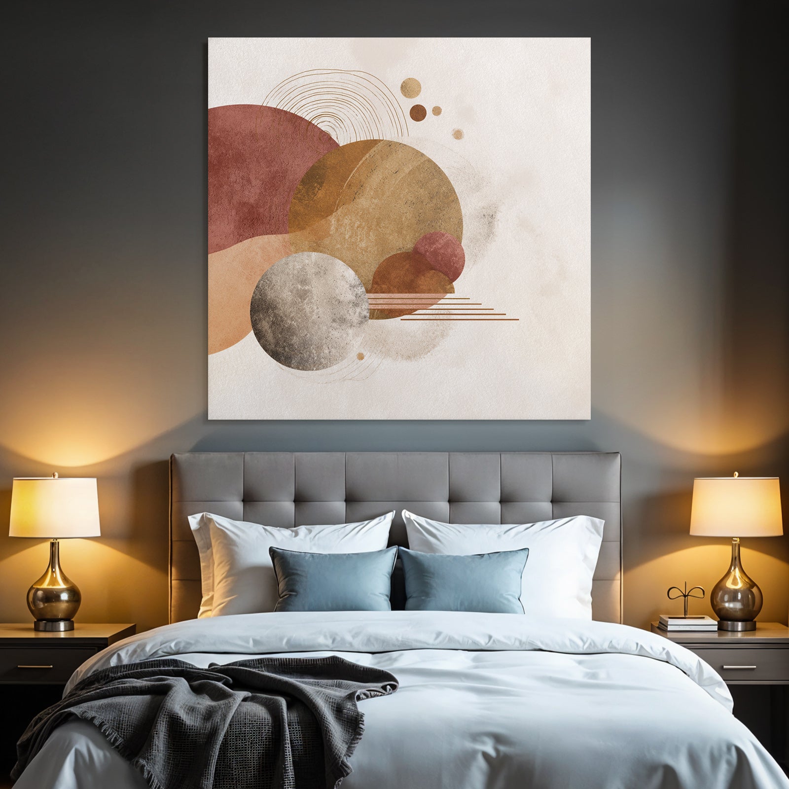 Abstract Design Shapes Muted Color Palette