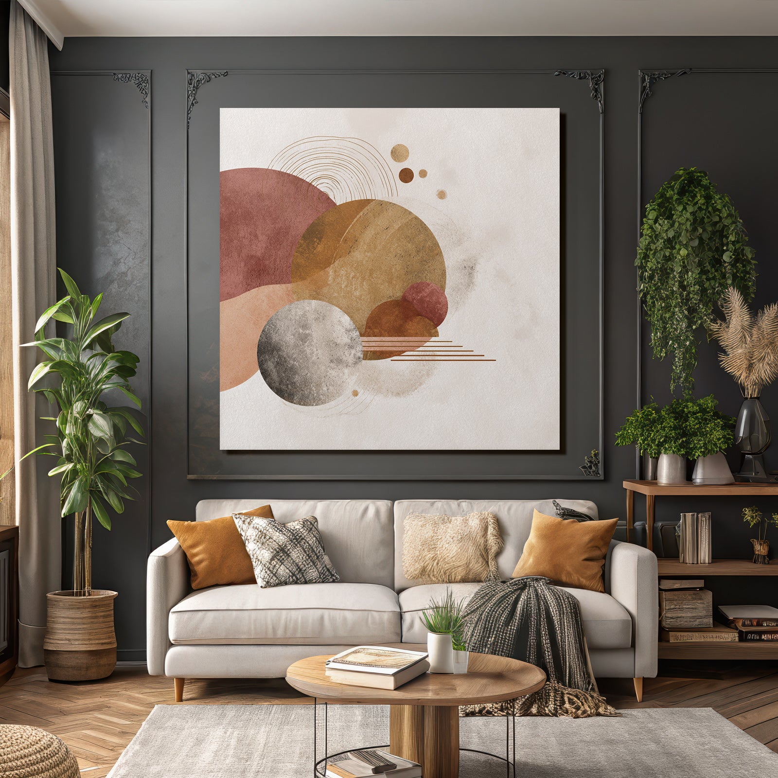 Abstract Design Shapes Muted Color Palette