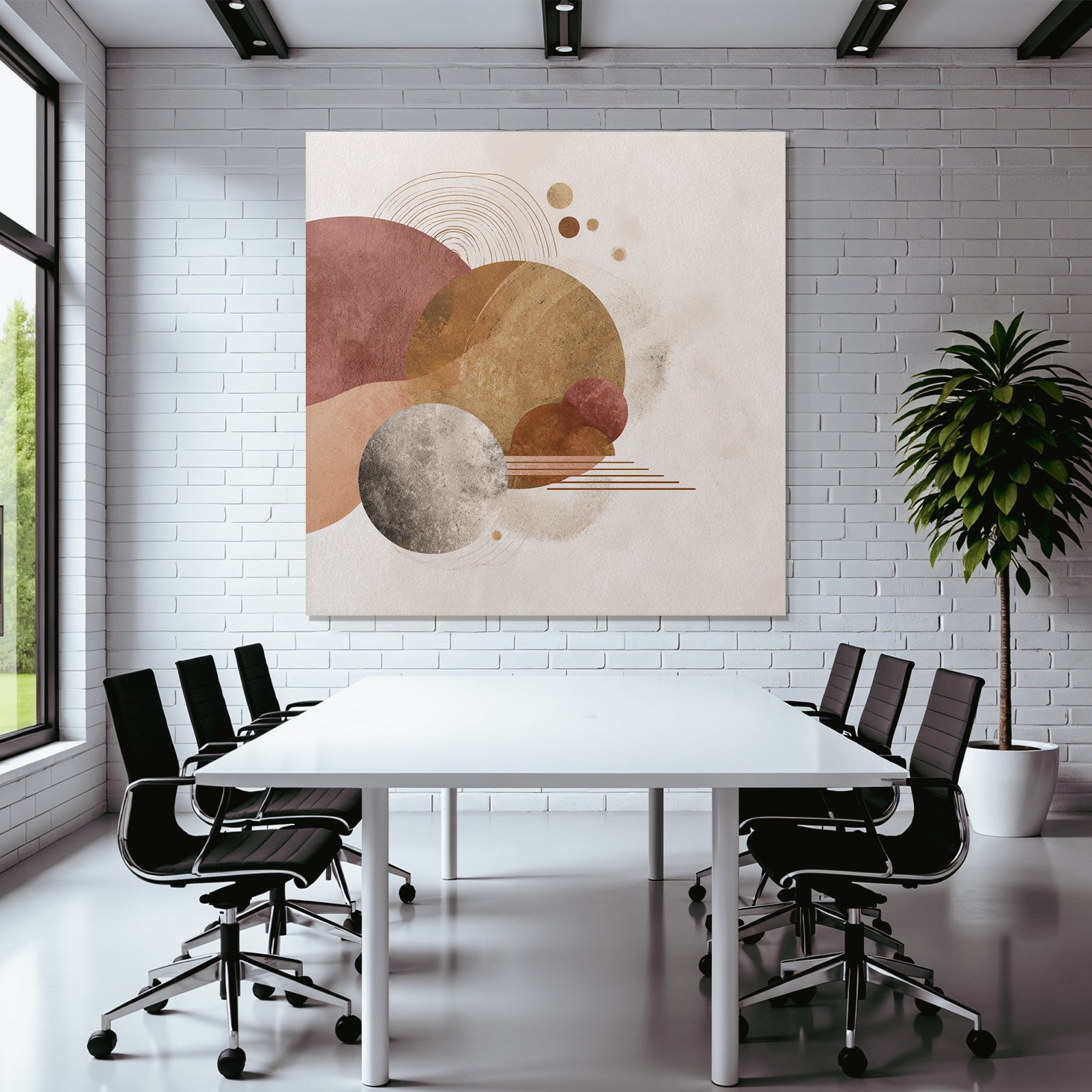 Abstract Design Shapes Muted Color Palette