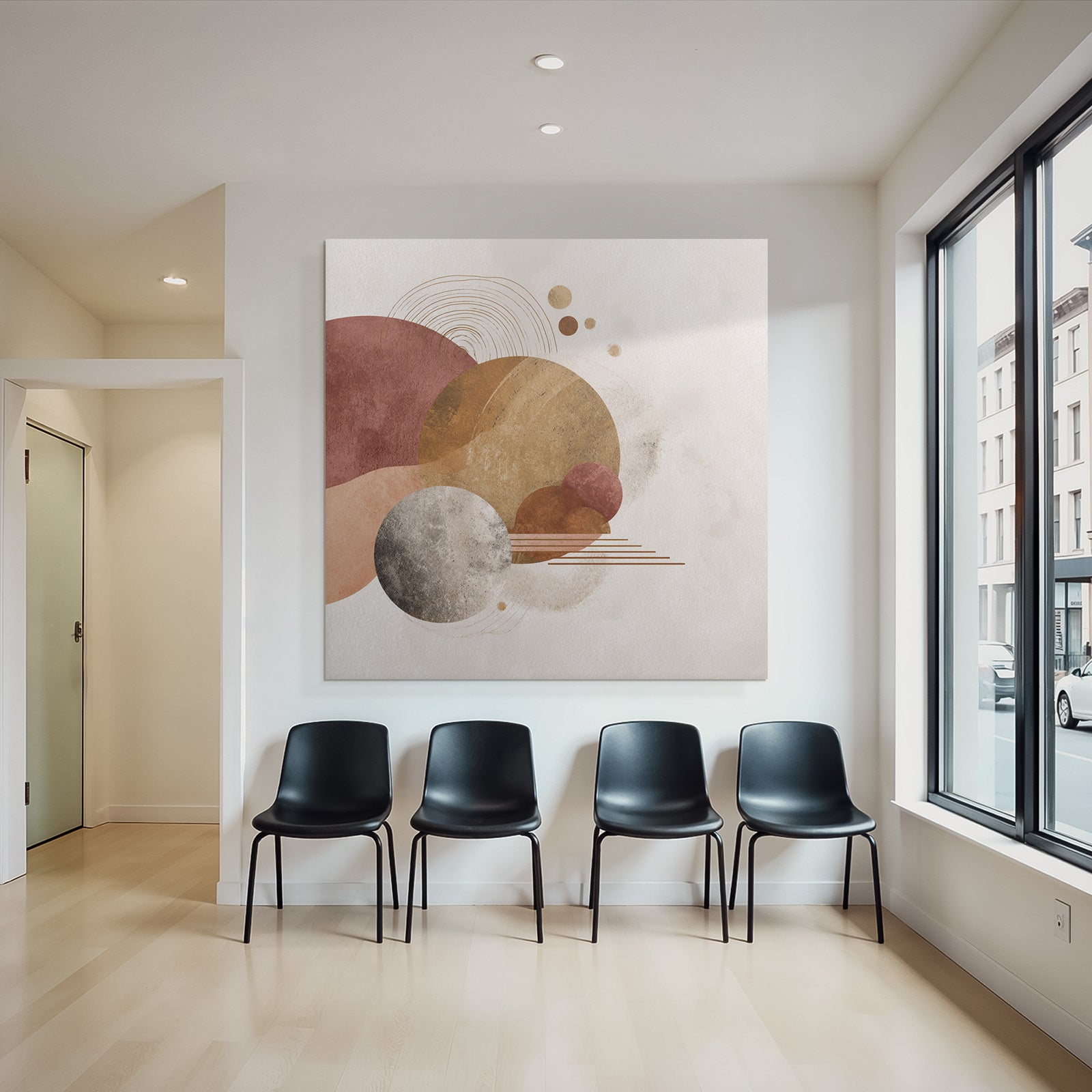 Abstract Design Shapes Muted Color Palette