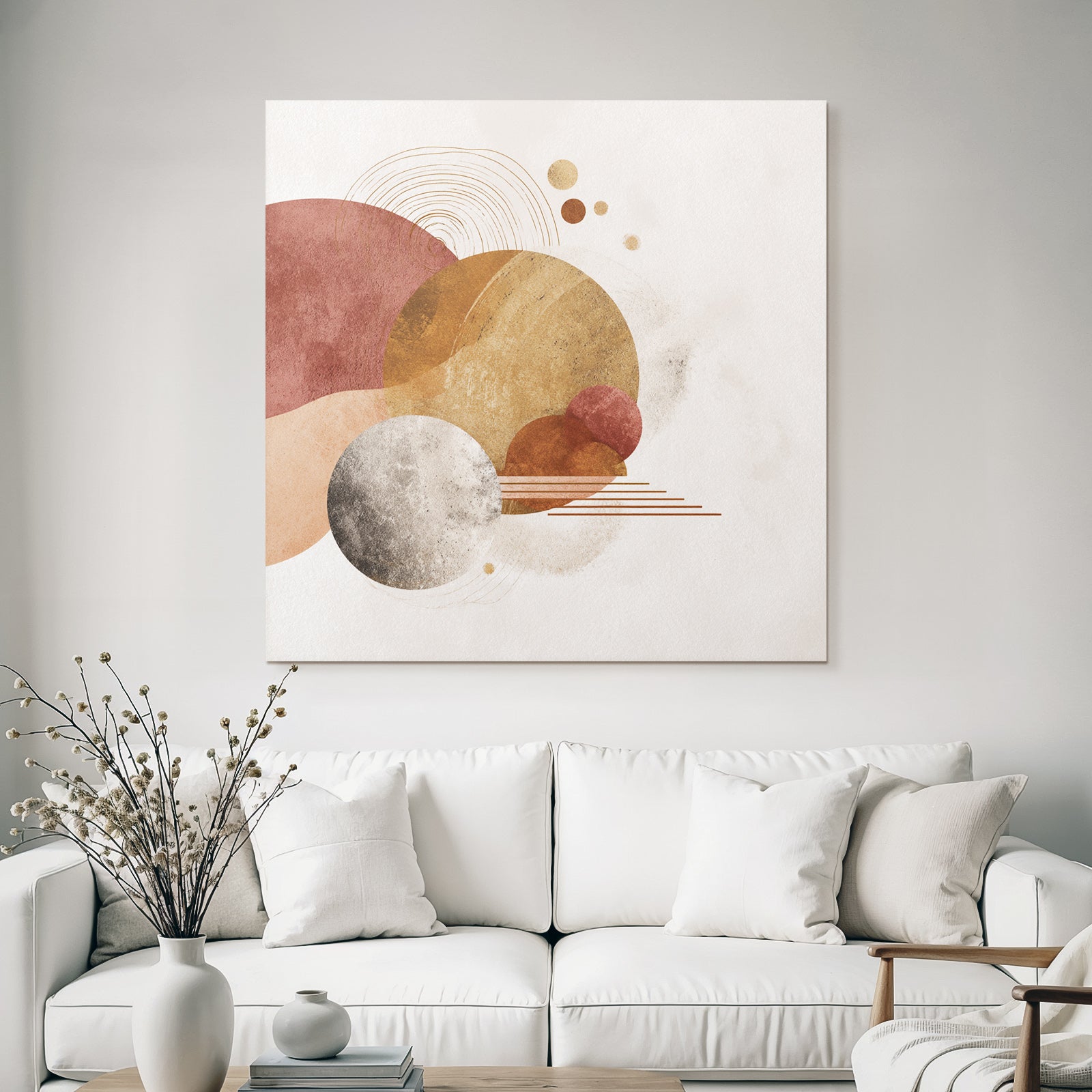 Abstract Design Shapes Muted Color Palette