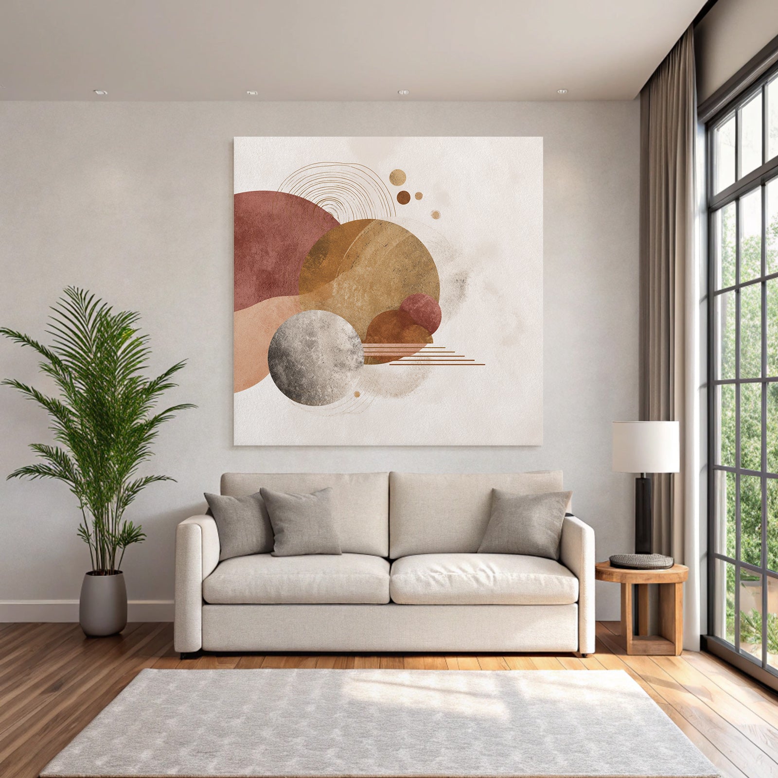 Abstract Design Shapes Muted Color Palette