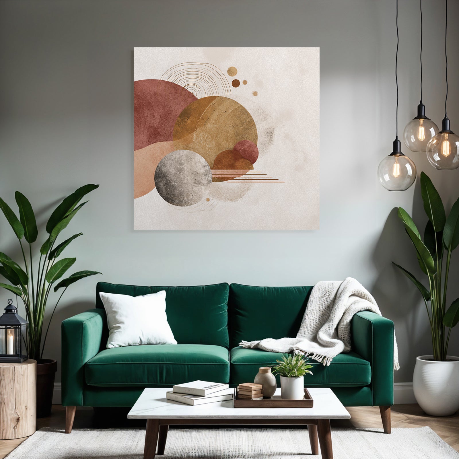 Abstract Design Shapes Muted Color Palette