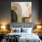 Abstract Illustration Soft Organic Shapes Earthy Tones