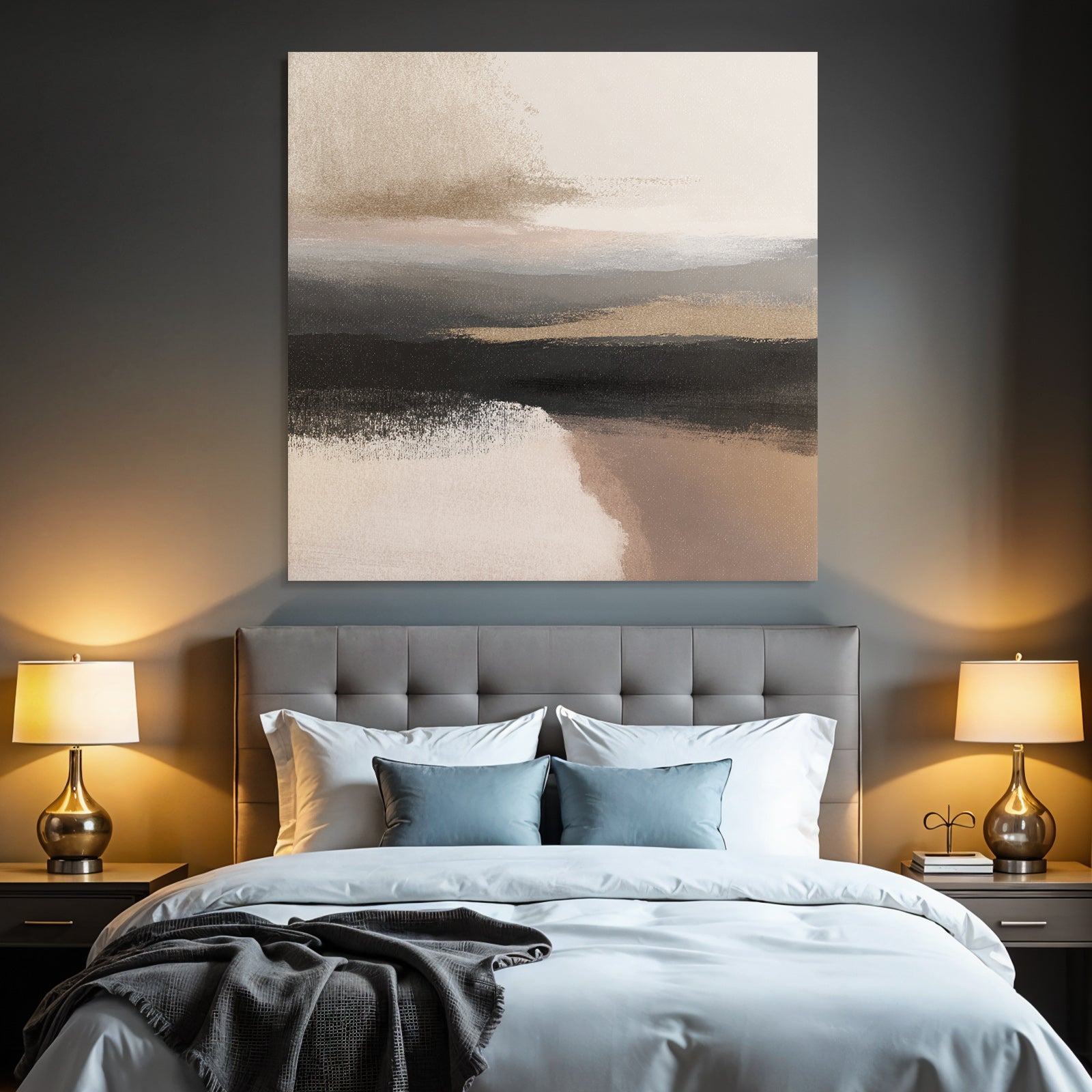 Abstract Kunst Sanftefarben Texturen Landschaftsszene