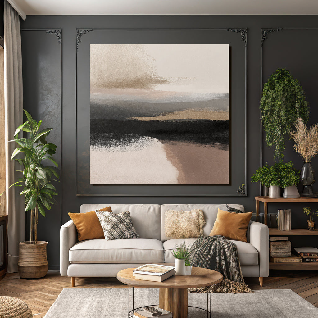 Abstract Kunst Sanftefarben Texturen Landschaftsszene