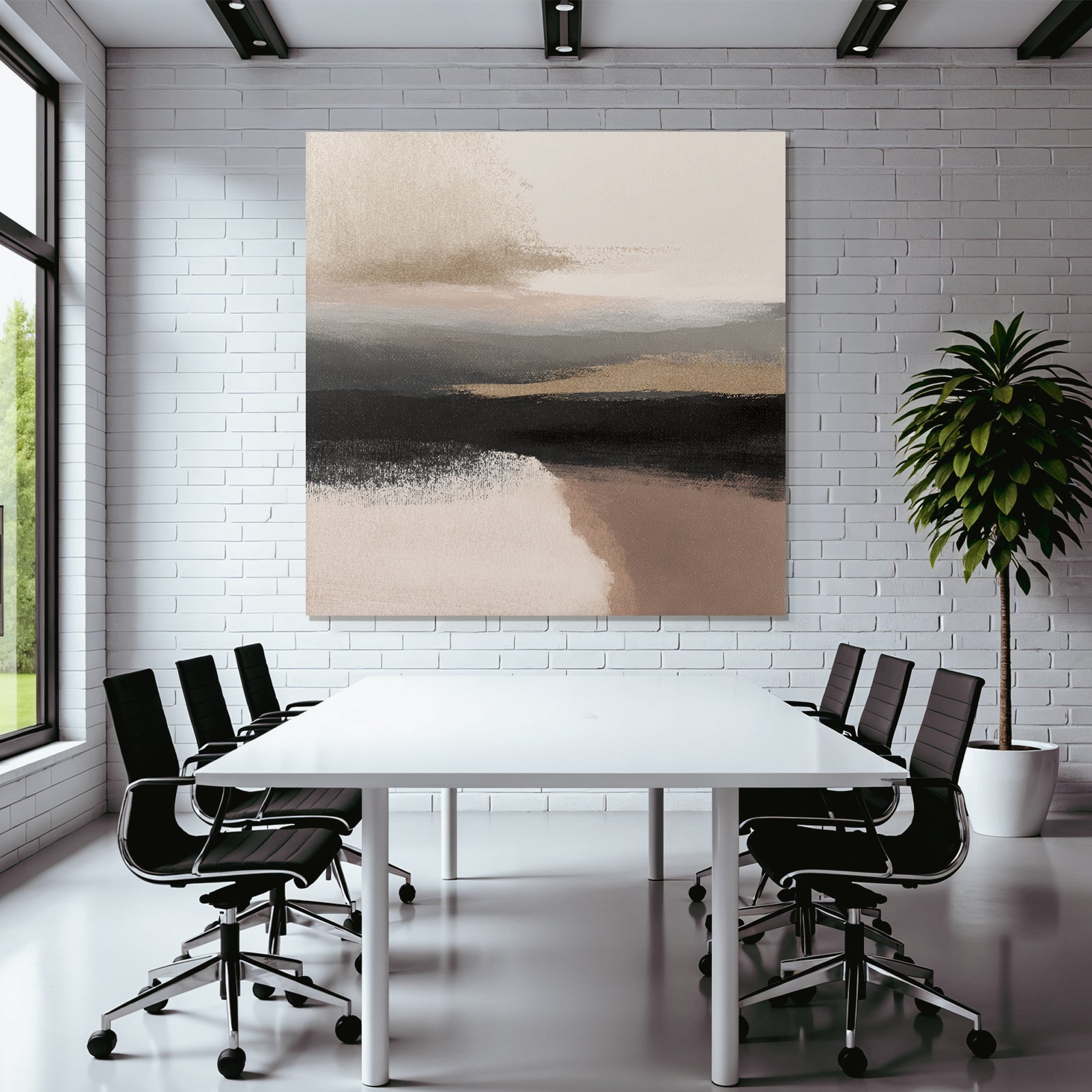 Abstract Kunst Sanftefarben Texturen Landschaftsszene