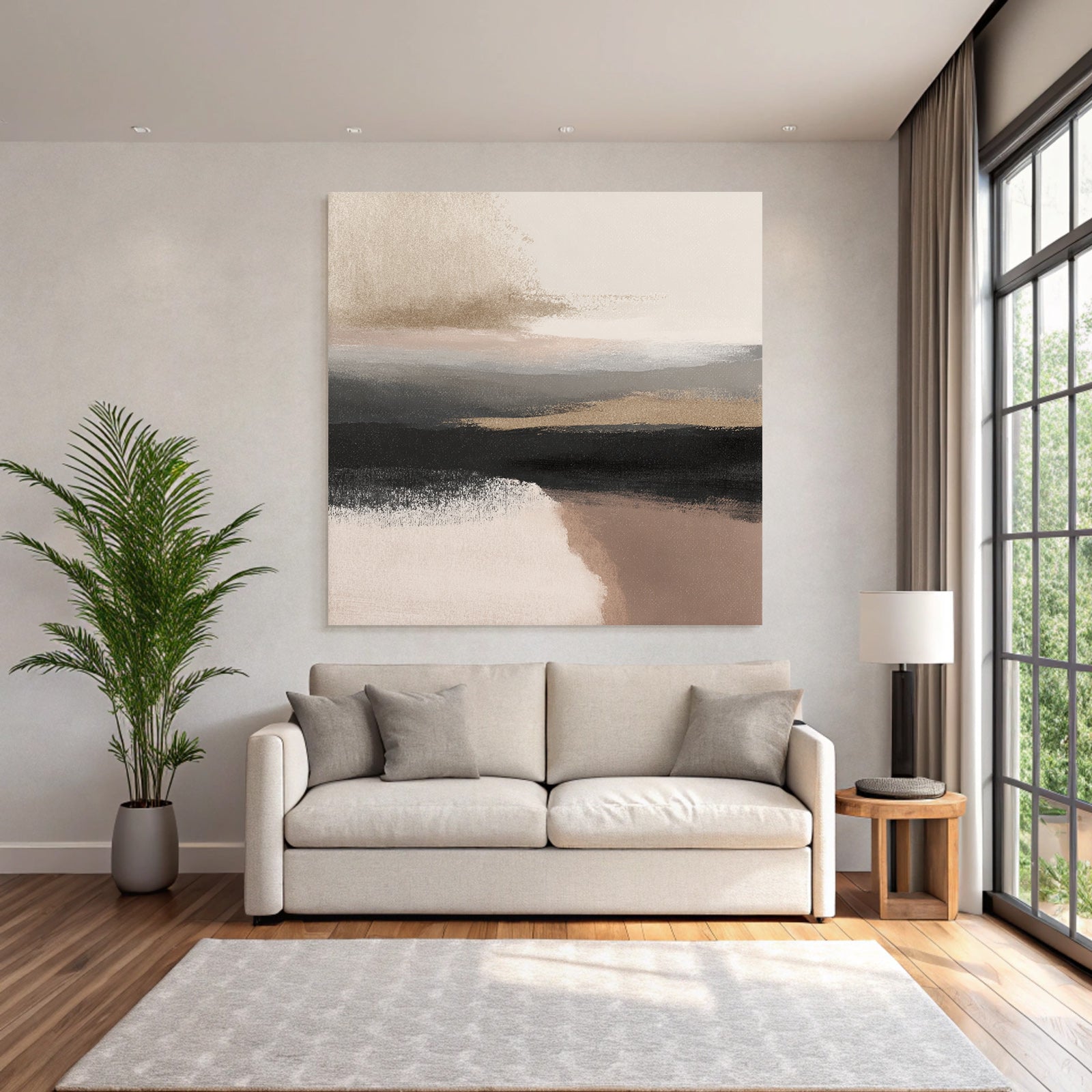 Abstract Kunst Sanftefarben Texturen Landschaftsszene