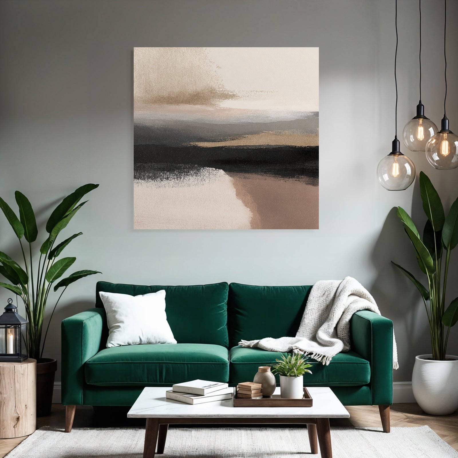 Abstract Kunst Sanftefarben Texturen Landschaftsszene