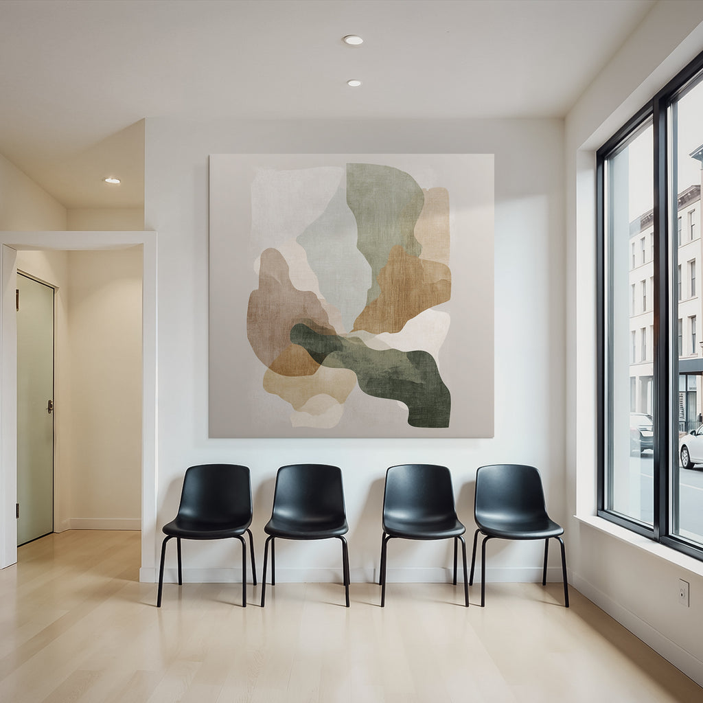 Abstract Organic Artwork Earthy Tones