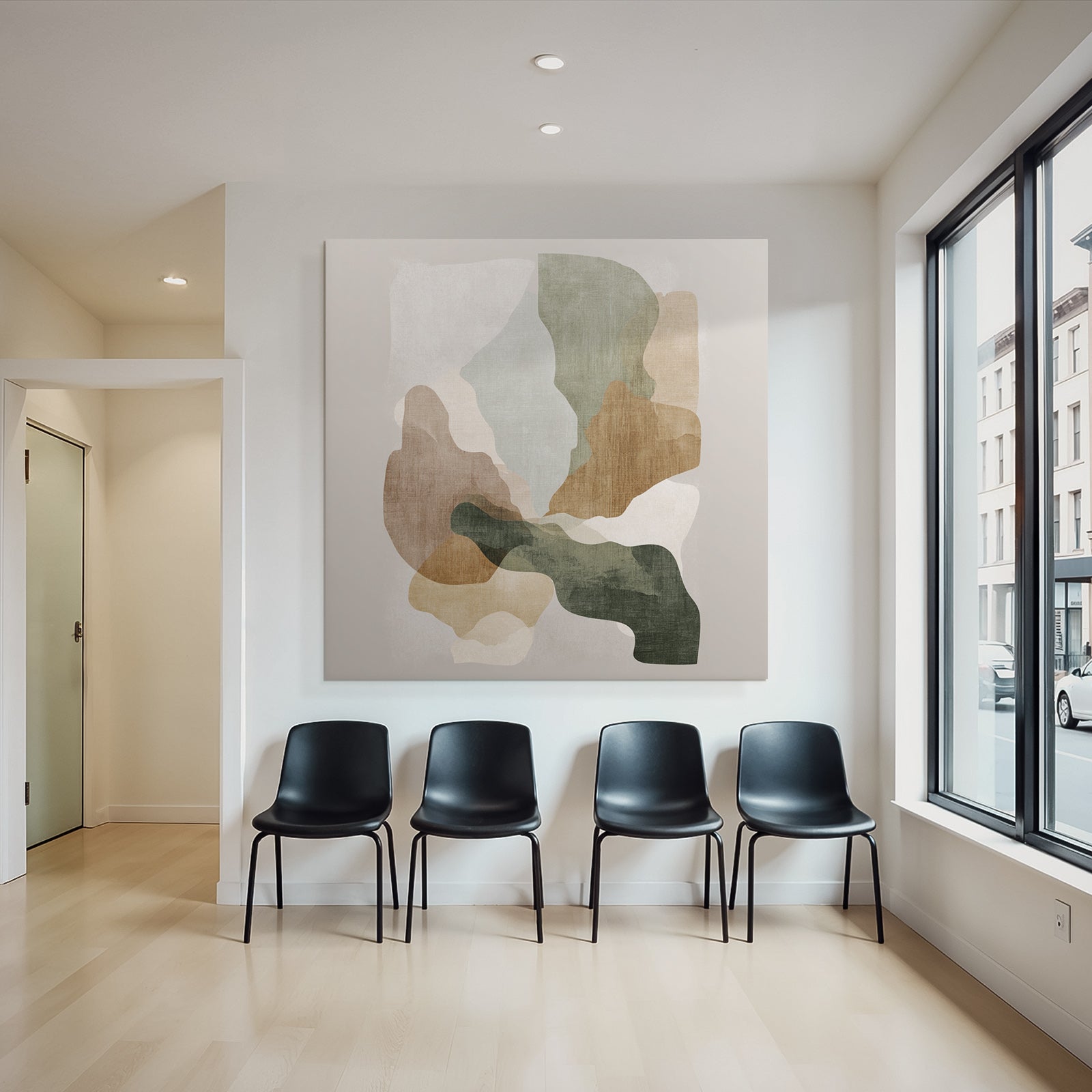 Abstract Organic Artwork Earthy Tones