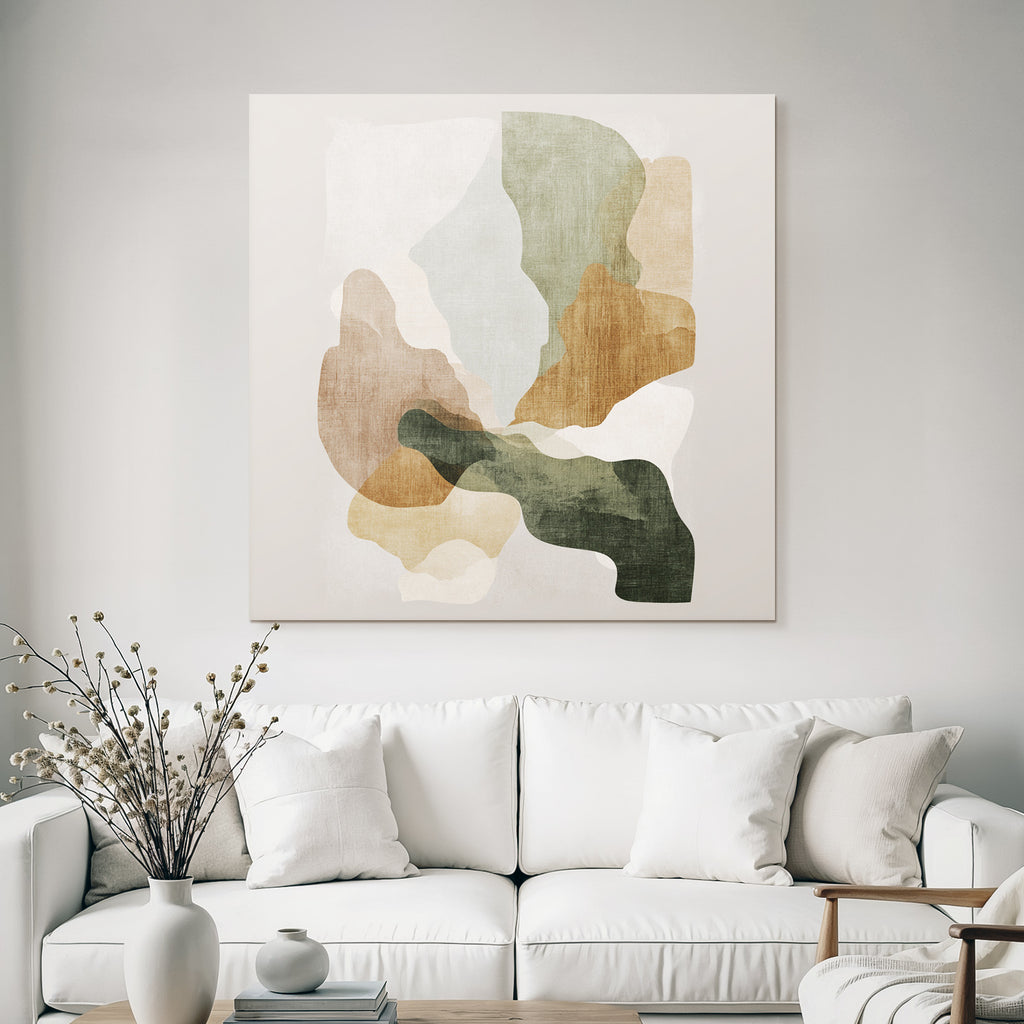 Abstract Organic Artwork Earthy Tones
