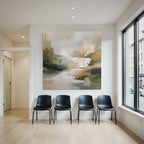 Abstract Painting Earthy Tones Impressionistic Art
